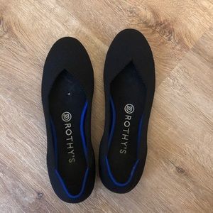 Rothy’s Black Flats in Excellent Condition Size 8